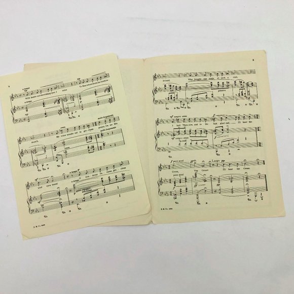 Vintage 1922 THE HOLY HOUR FAITH SHEET MUSIC INSPIRATIONAL 6 pages - Picture 4 of 5